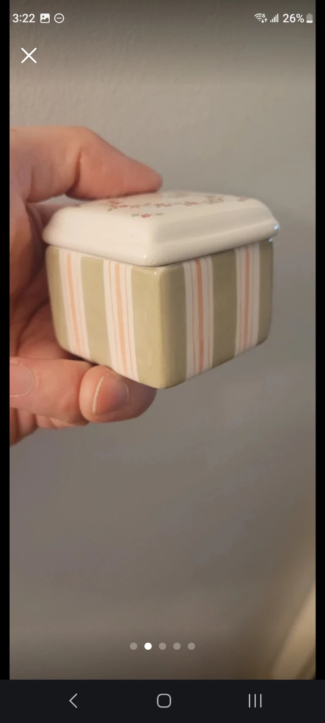 Forget Me-Nots DEMDACO Ceramic Trinket Box - photo 2