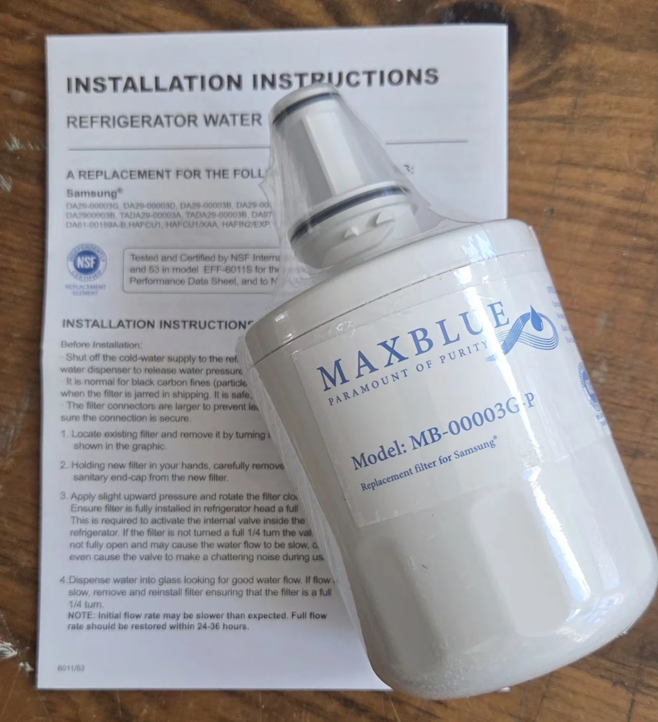 Samsung water filter