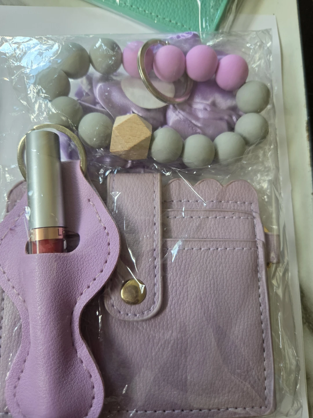 Wristlet Keychain and Card Holder Set - photo 2