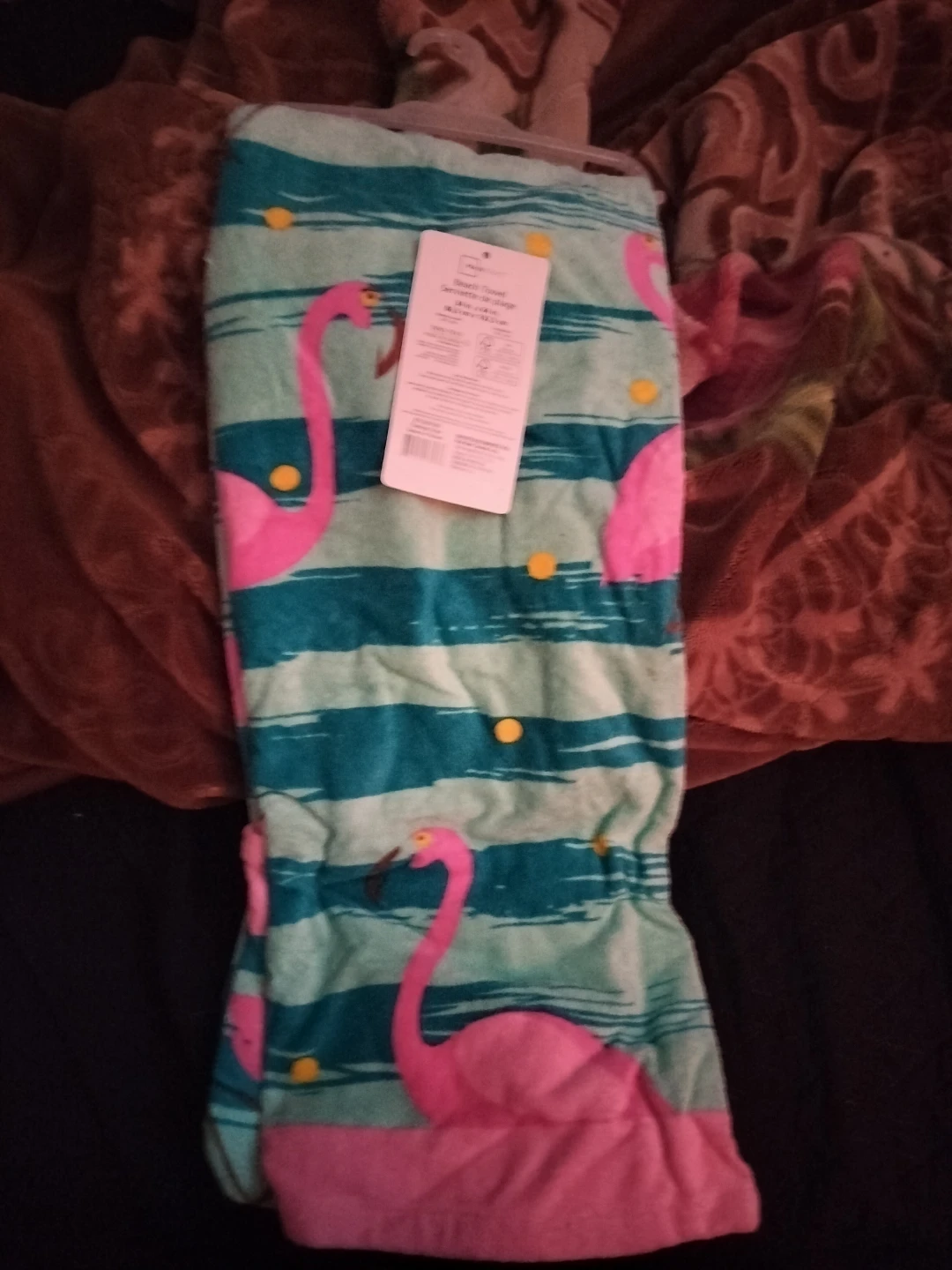 🏈 Mainstray Flamingo Beach Towel