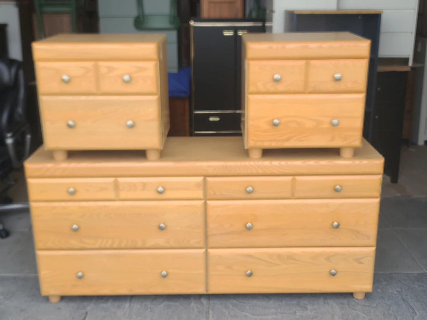Palliser Dresser and Two Nightstands