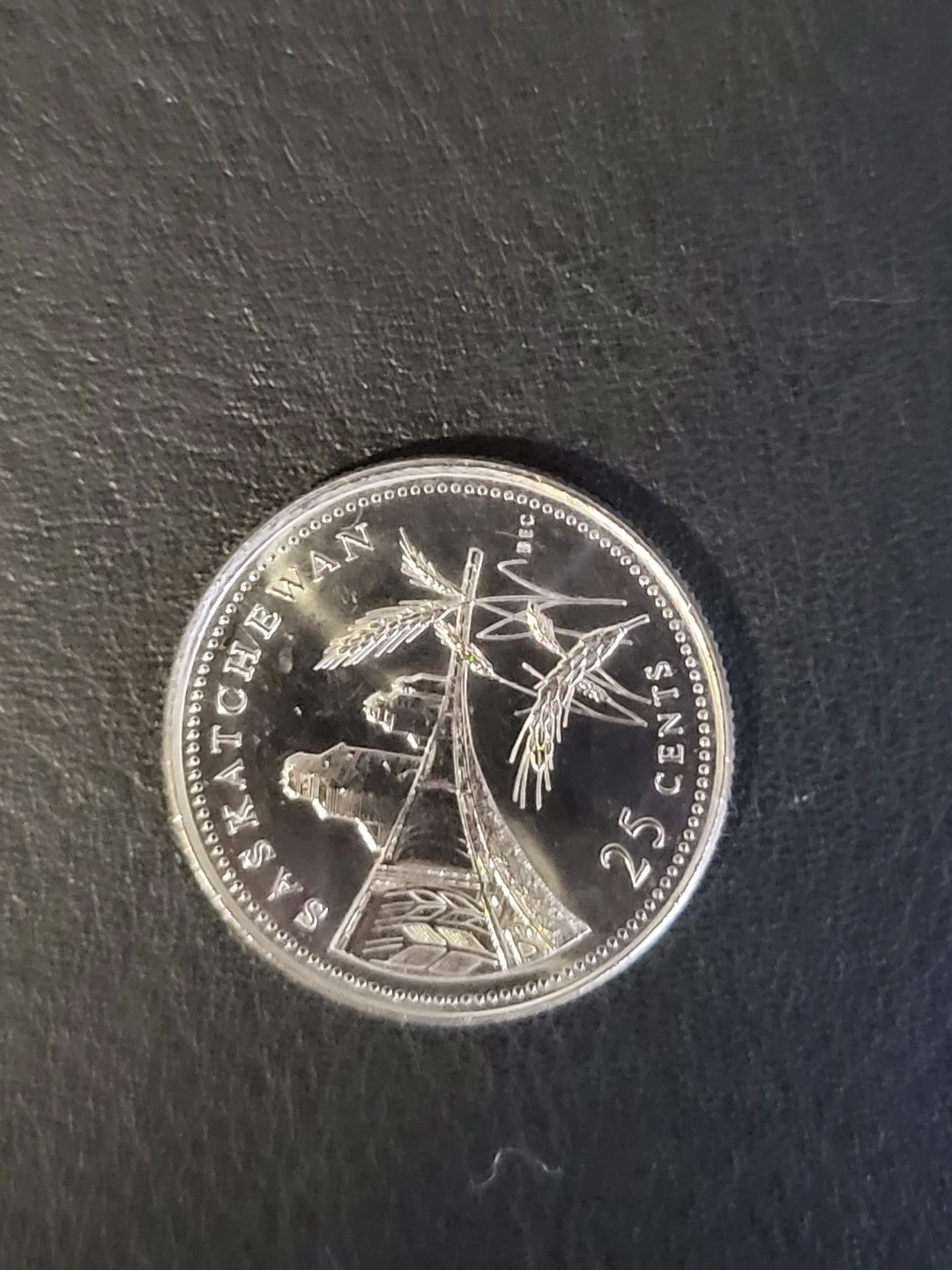 1867-1992 Canada 25 Cent Coin-Saskatchewan