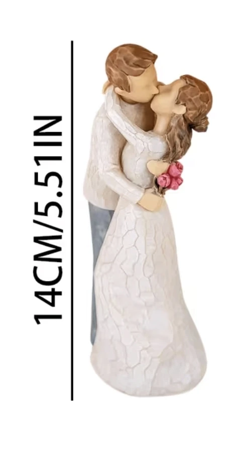 Wedding Gift - Lovers Couple Sculpture Statue Figurine *new - photo 4