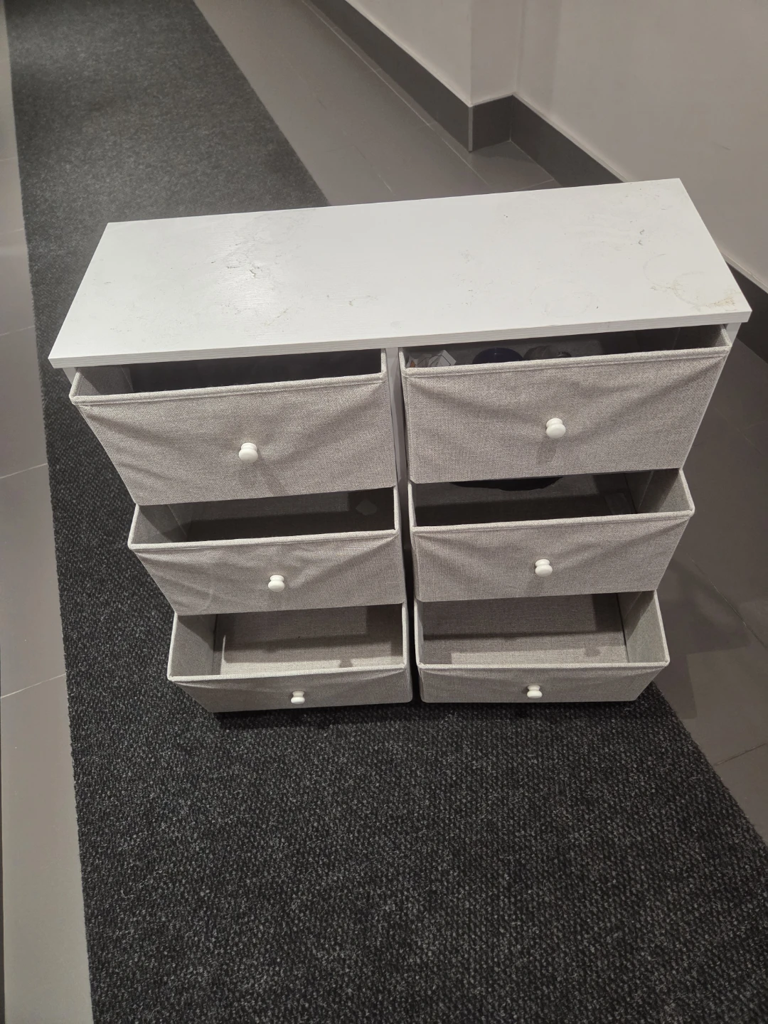 White 6-Drawer Fabric Storage Unit - photo 3