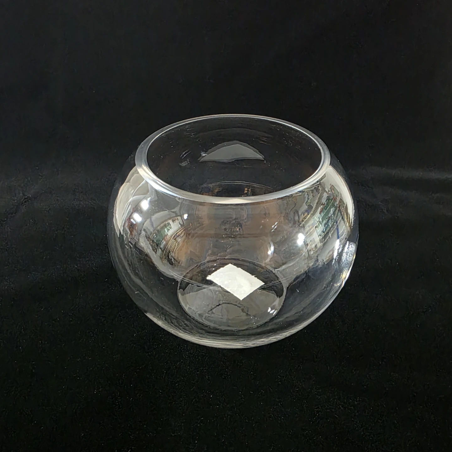 10 x Clear Glass 6" Rose Bowl
