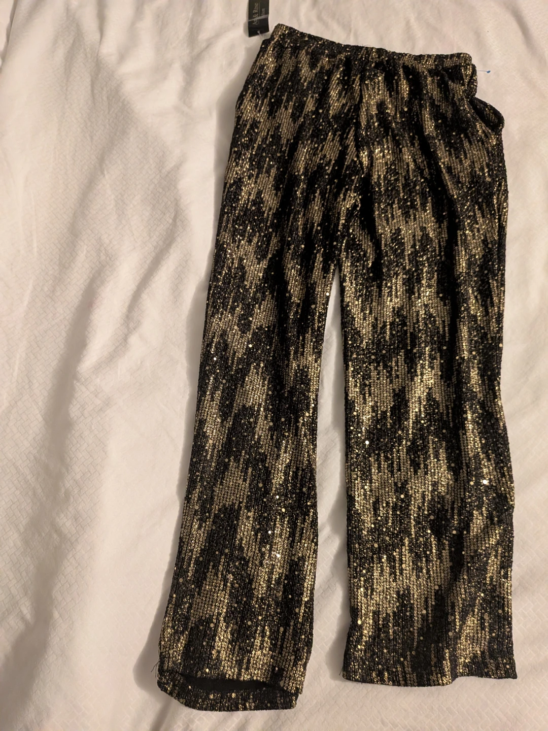 Ana & Rose Gold and Black Sequin Pants - photo 5
