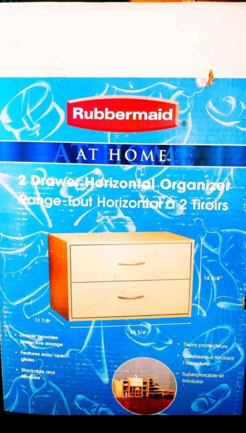 Rubbermaid At Home 2-Drawer Horizontal Organizer