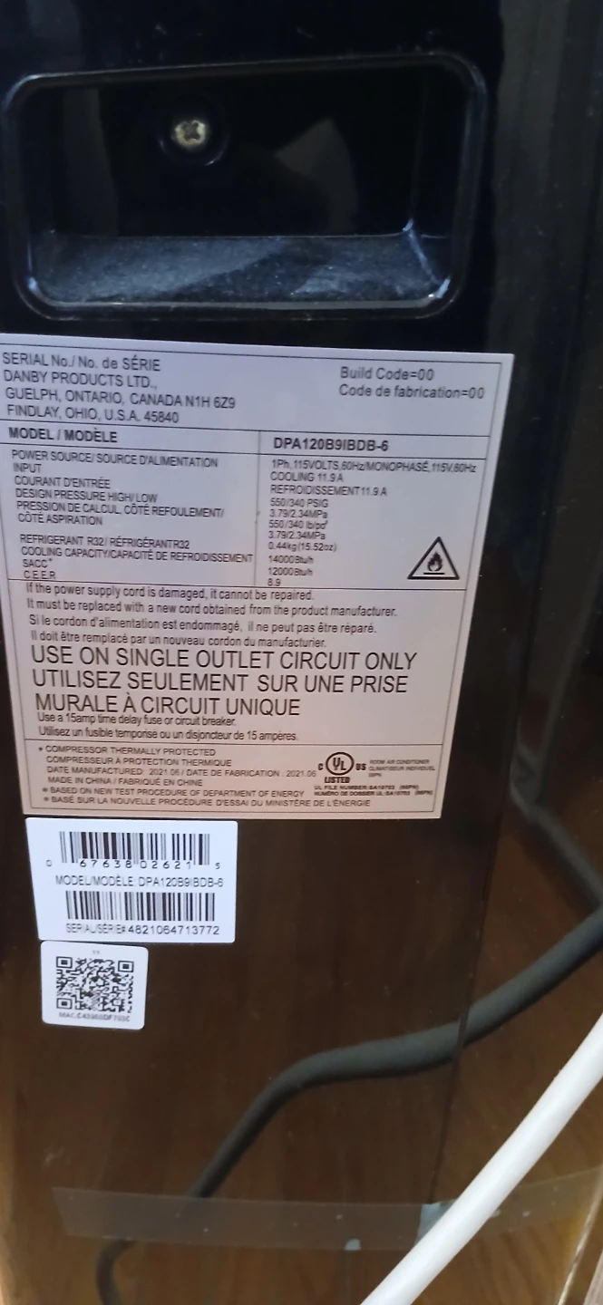 Danby 12000 BTU Portable Air Conditioner - photo 4
