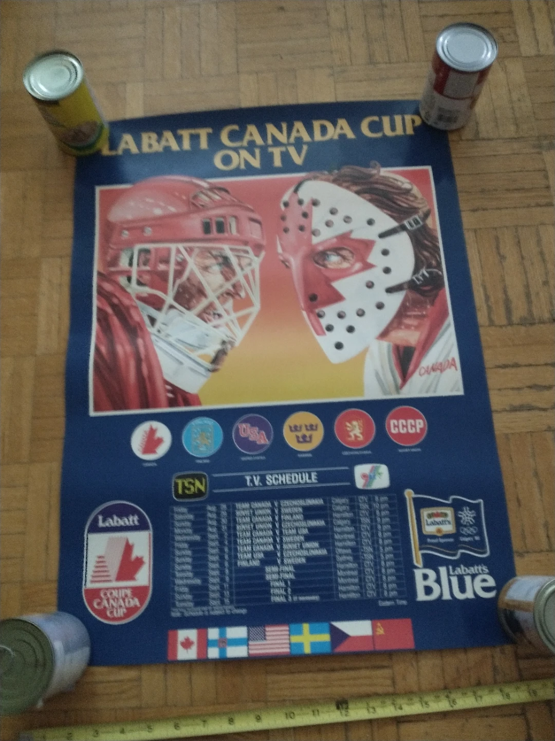 1987 Labatt Canada Cup 18 x 25" Hockey Poster - photo 3