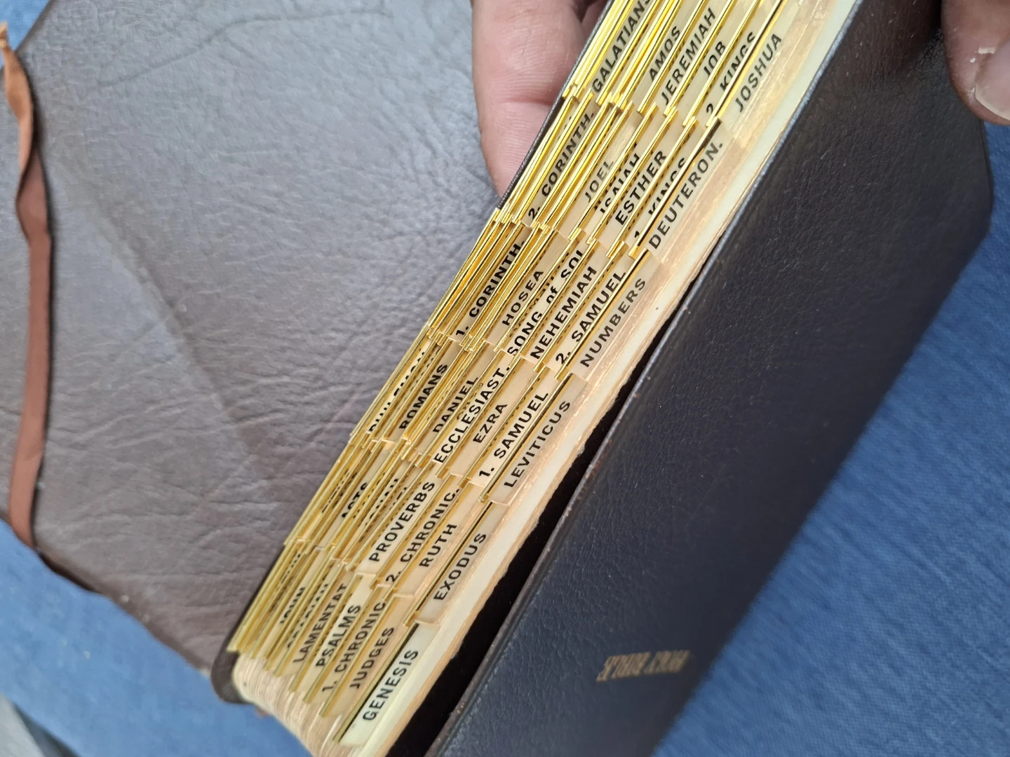 Vintage Brown Leather Bibles: NASB & KJV - photo 5