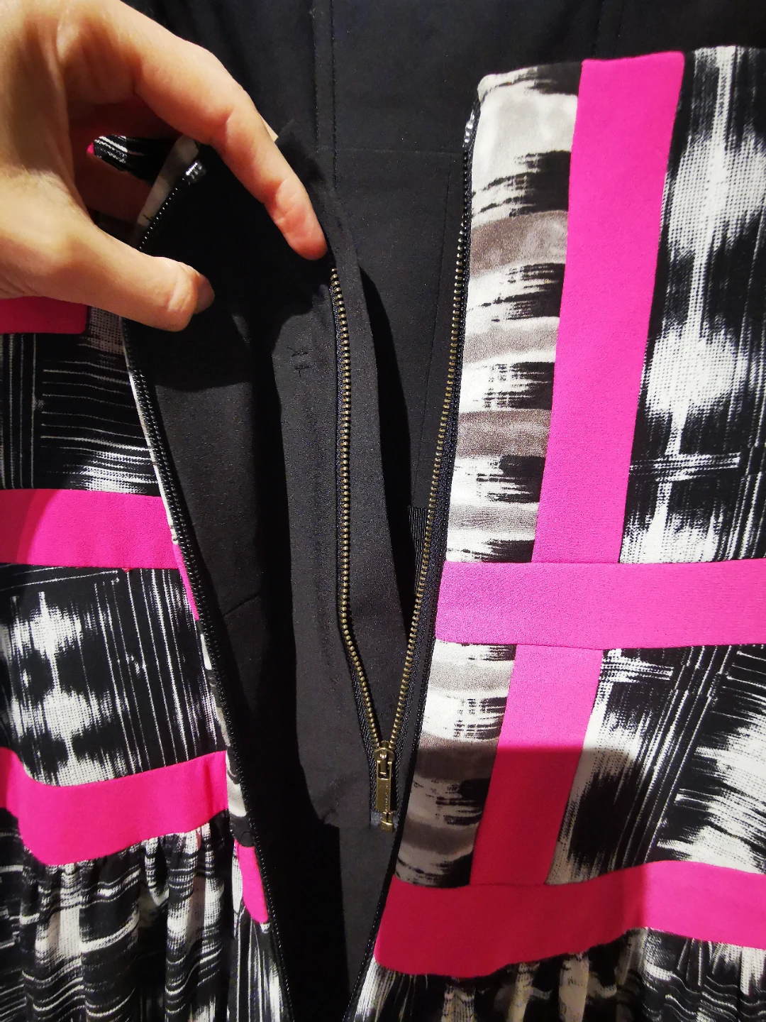 Gracelyn Black and White Patterned Maxi Dress - photo 3