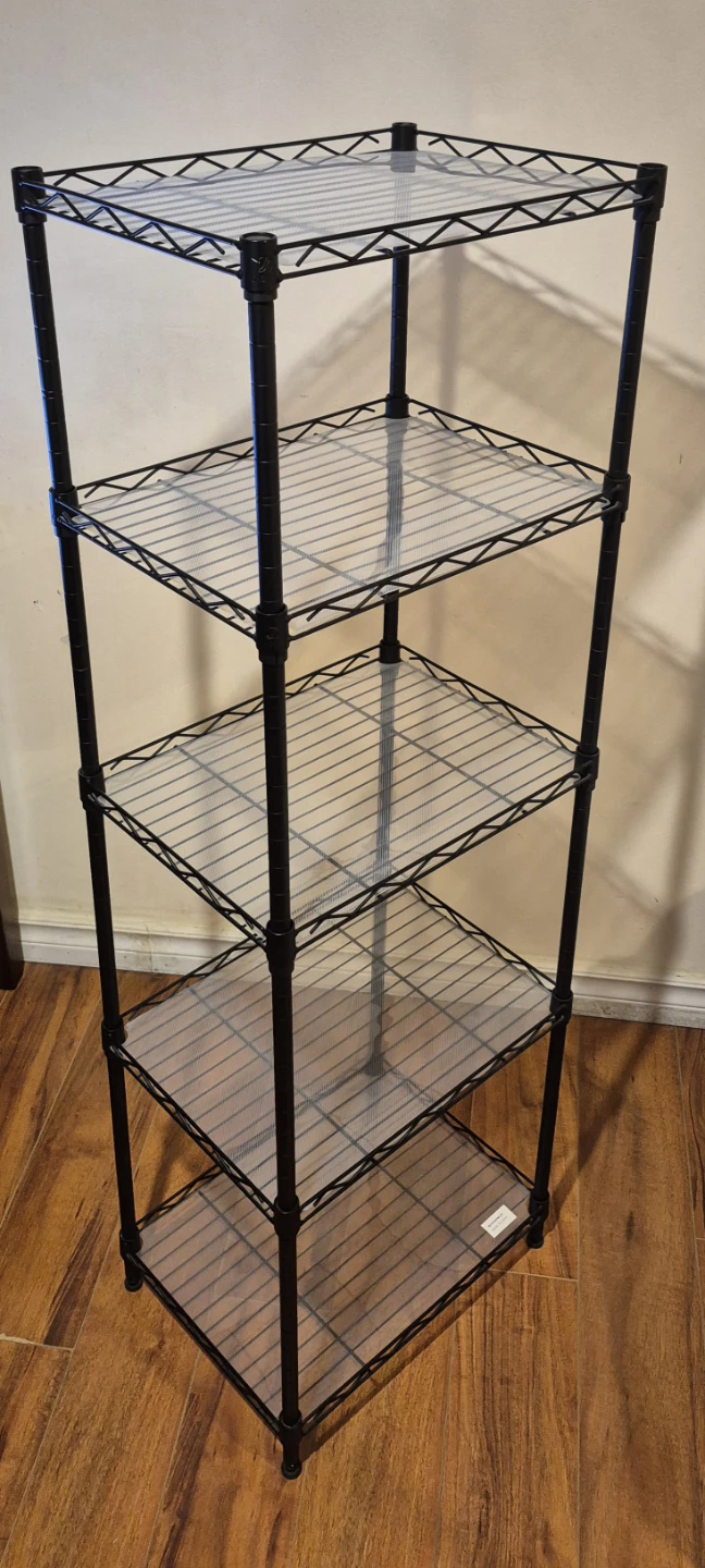 4-Tier Black Wire Storage Shelf - photo 3