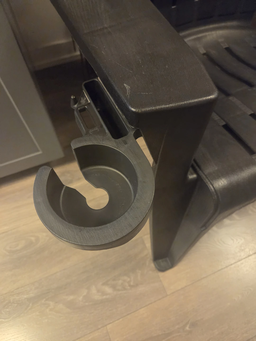 Black Patio Chair with Cup & Phone Holder - photo 2