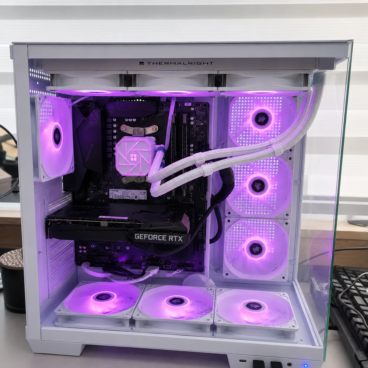Custom White Gaming Desktop PC