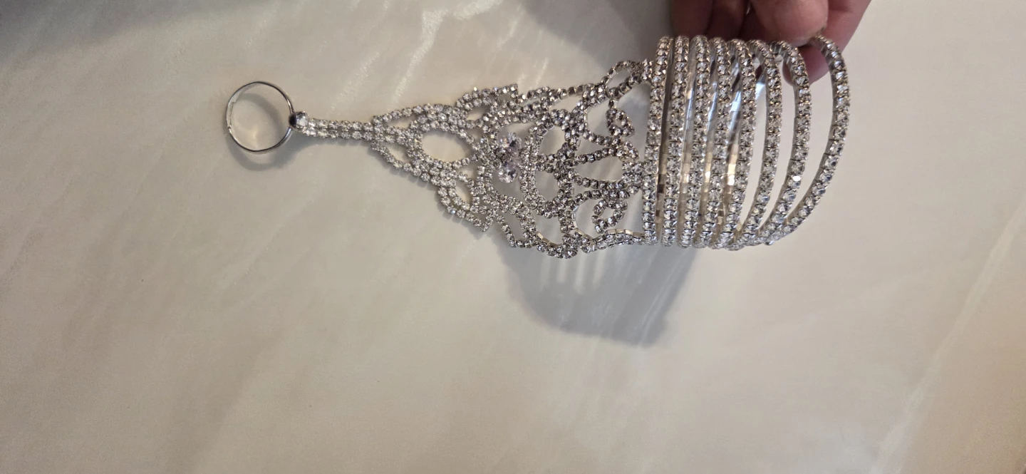 Rhinestone slave bracelet - photo 2