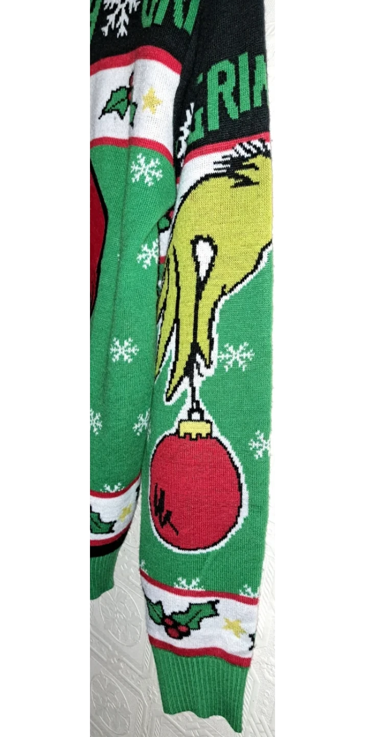 The Grinch Christmas, Plush Holiday Sweater. New!! - photo 5