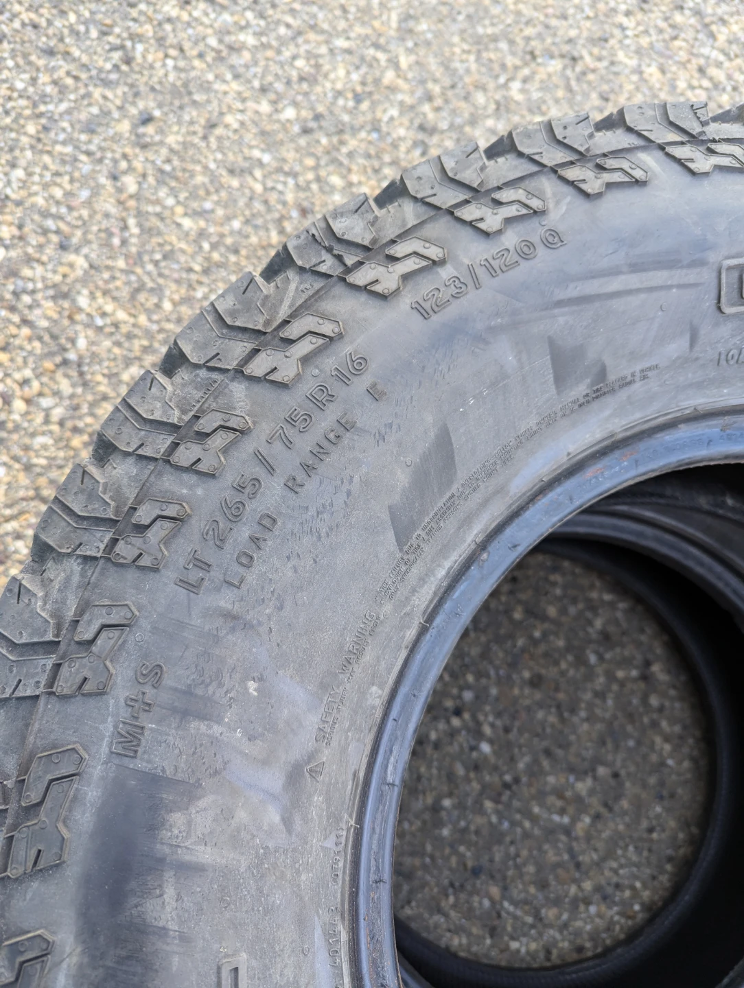 Two LT265/75R16  General Grabber AT2 Tires - photo 4