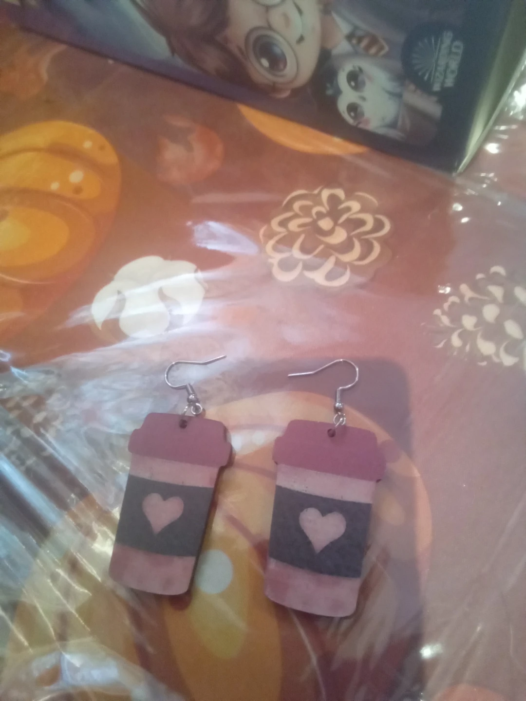 Coffee Cup Drop Earrings