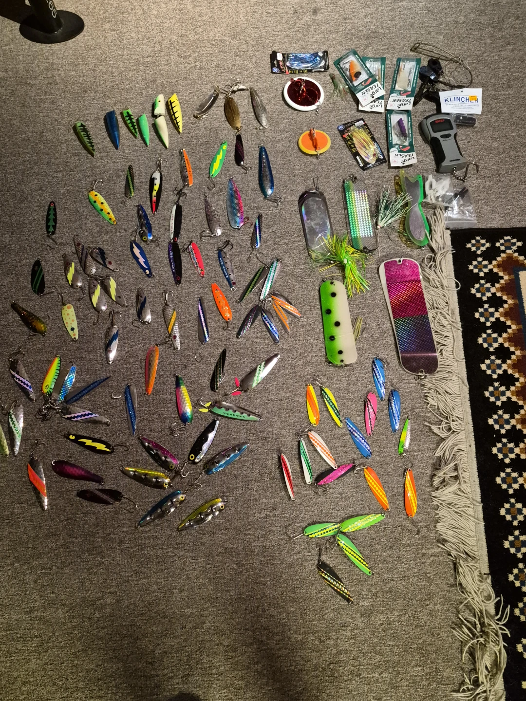 Black-Hawk 7-Tray Tackle Box with Assorted Lures