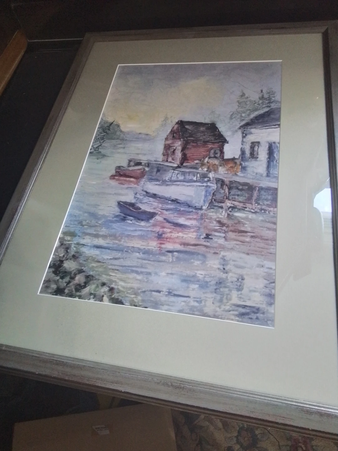 Mussel Boats Limited Edition Print by Mary K MacDermott - photo 3