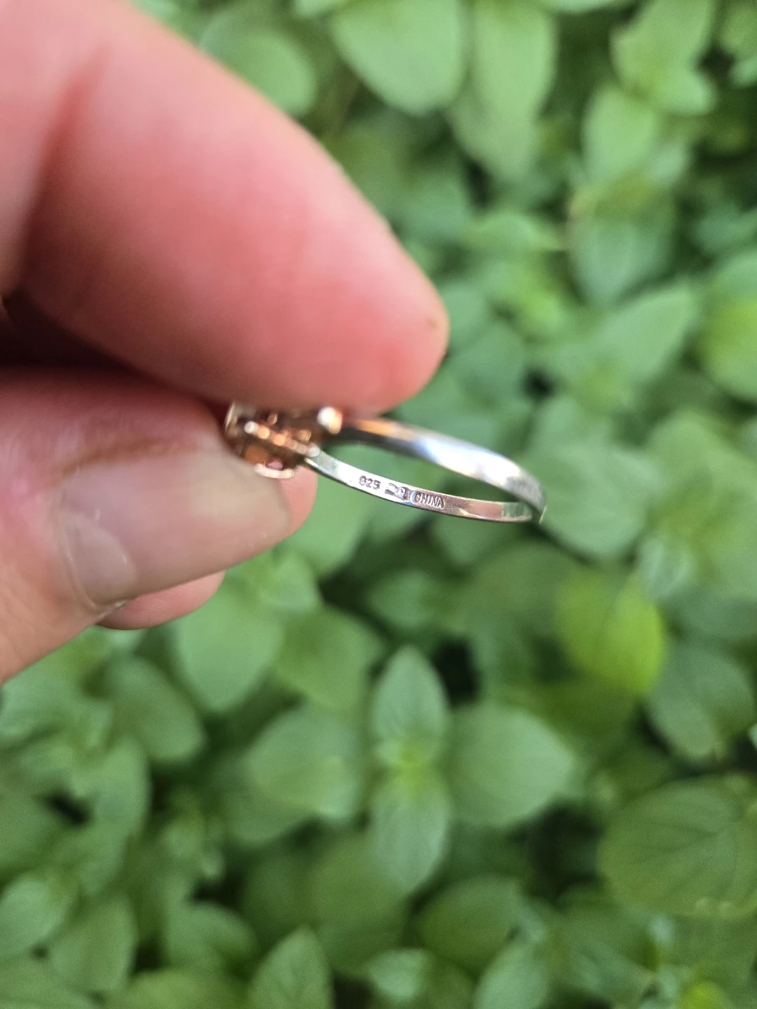 925 Sterling Silver Three Stone Ring - photo 3