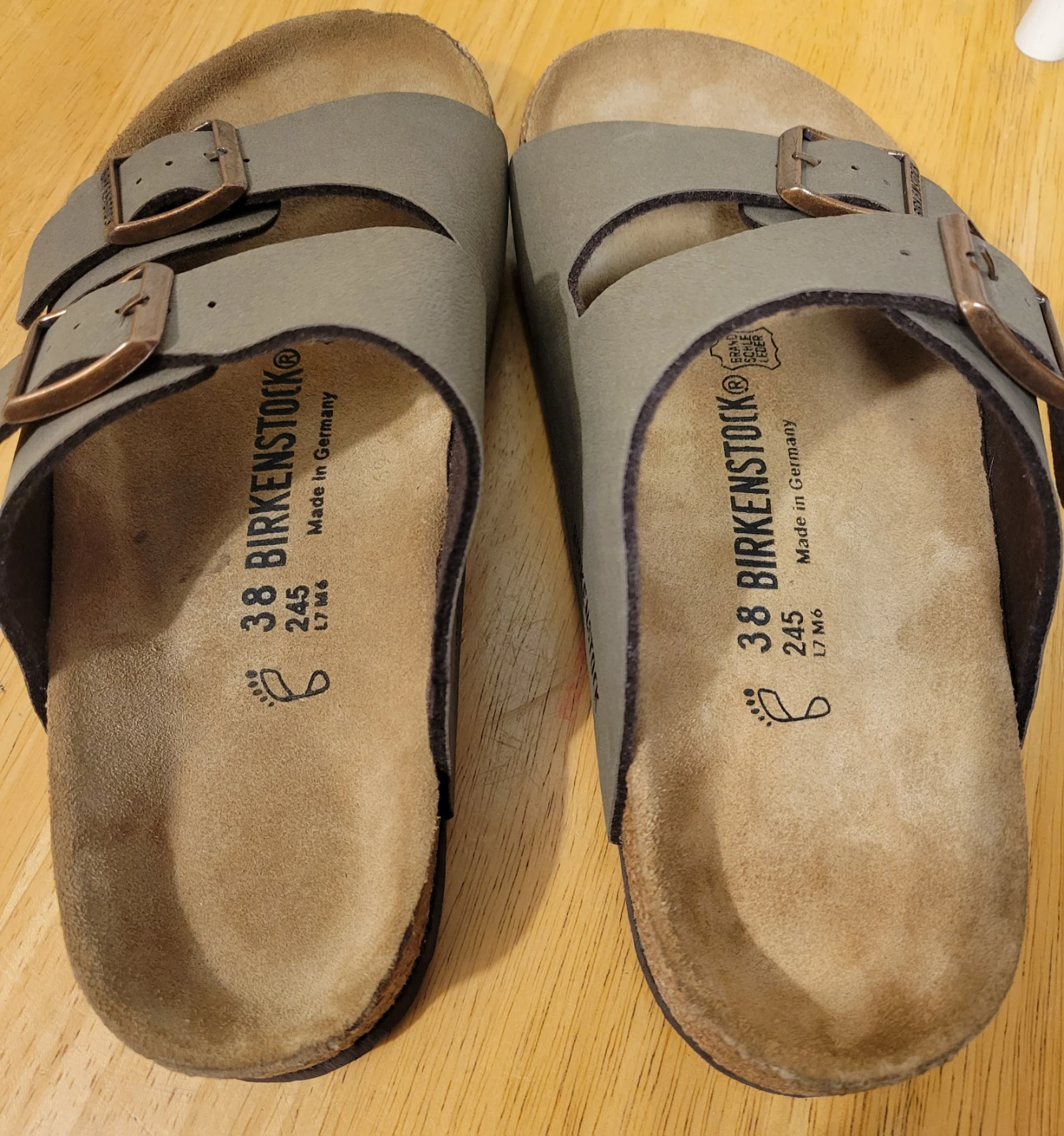 NEW Birkenstock Women's Arizona Stone Sandals Size 38 / 7 8 - photo 5