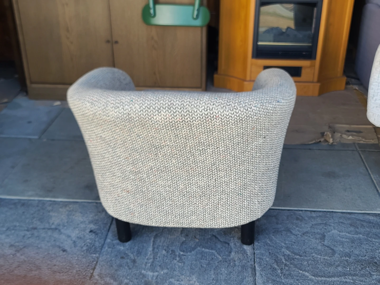 Woven Fabric Tub Armchair - photo 4