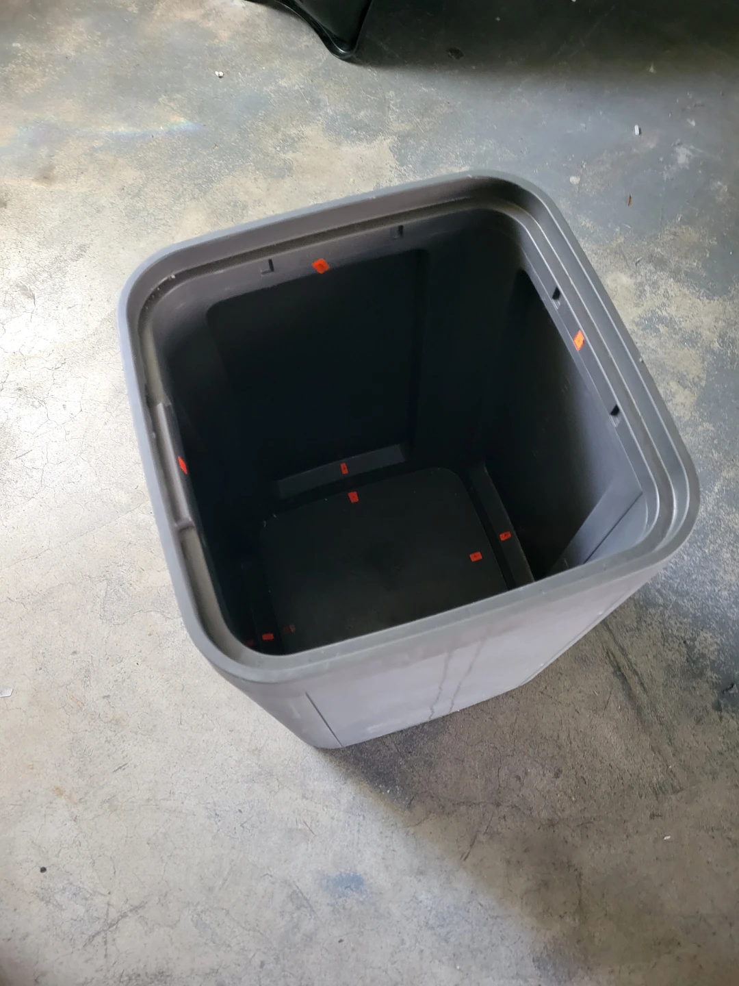 Gray Plastic Trash Can - photo 2