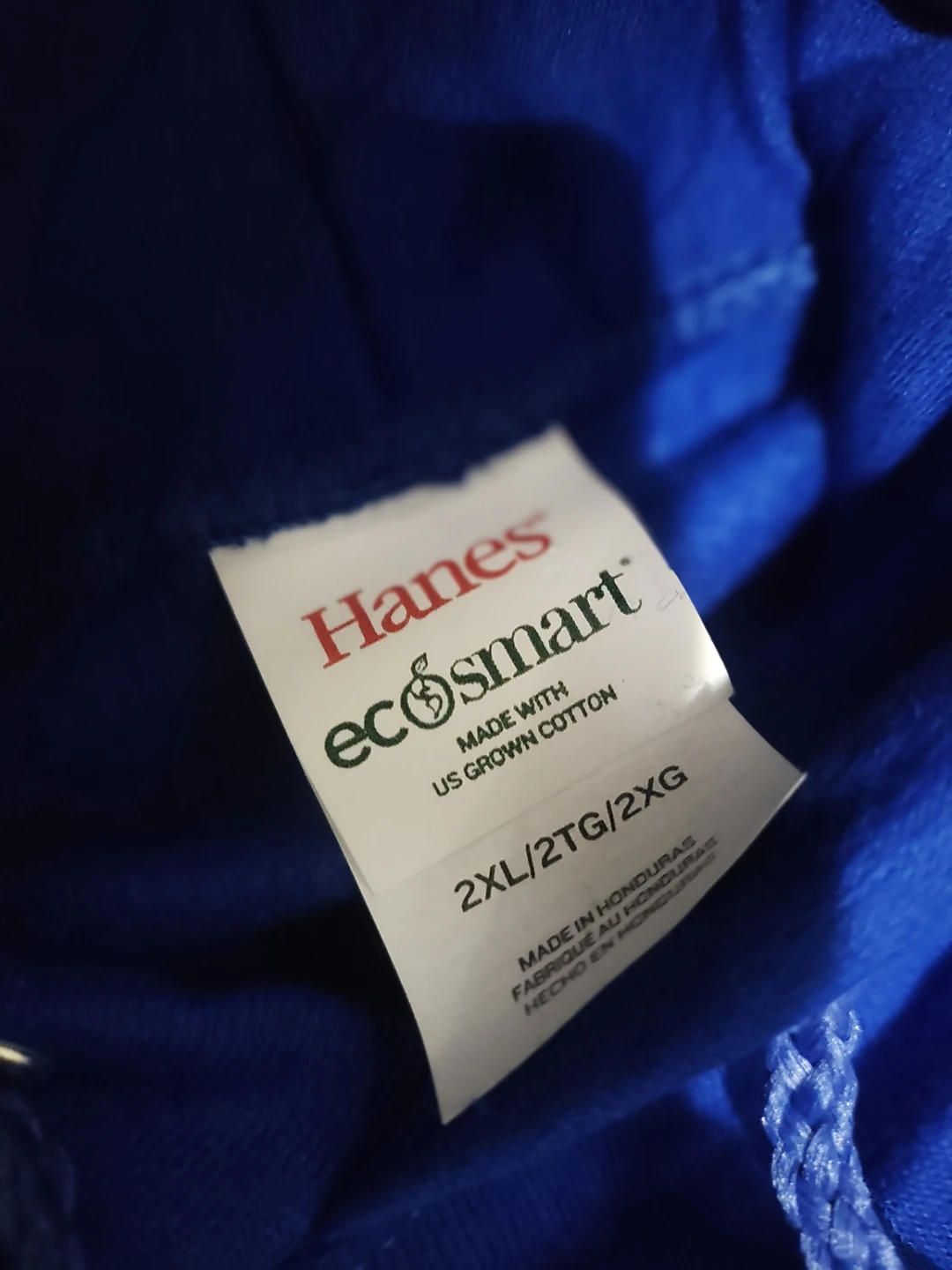 🏈Hanes Ecosmart Blue Hoodie size XXL new - photo 2