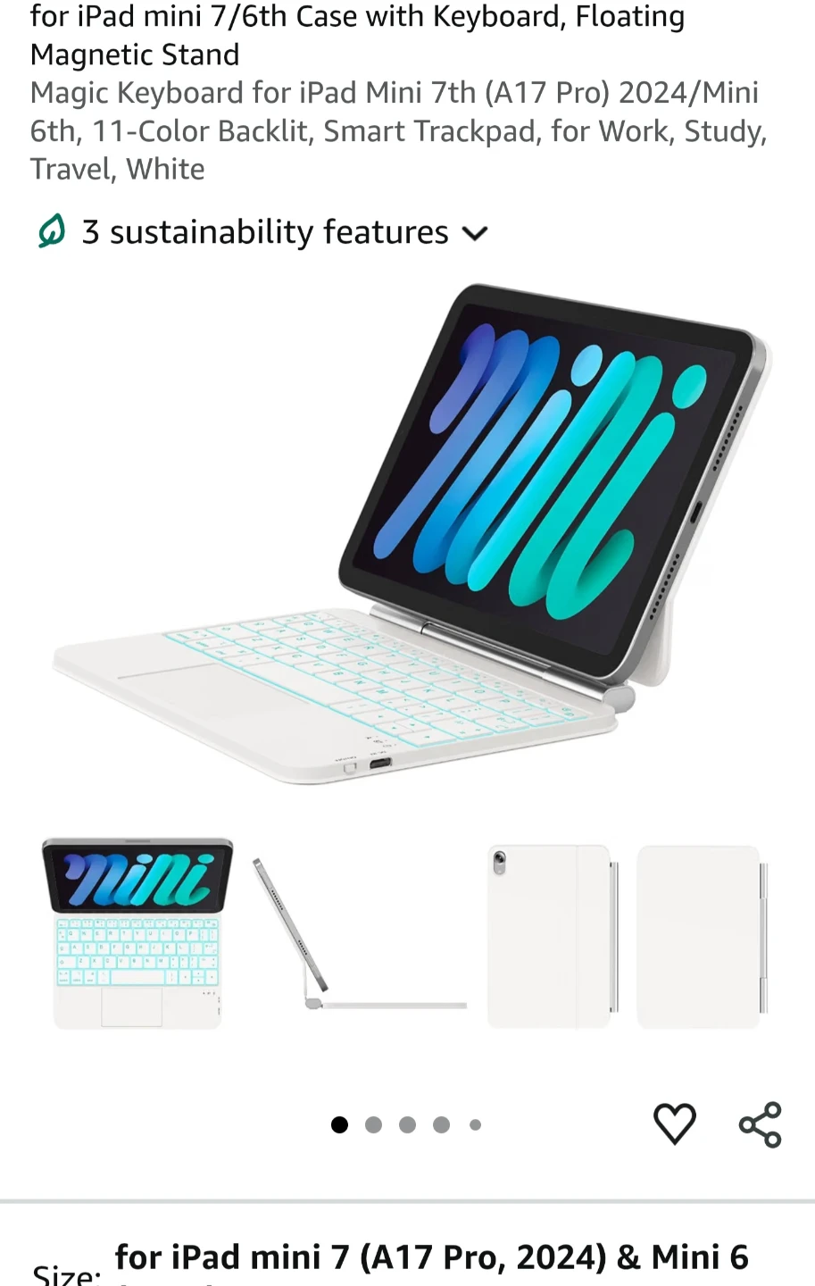 Zynthralix iPad Mini Keyboard Case