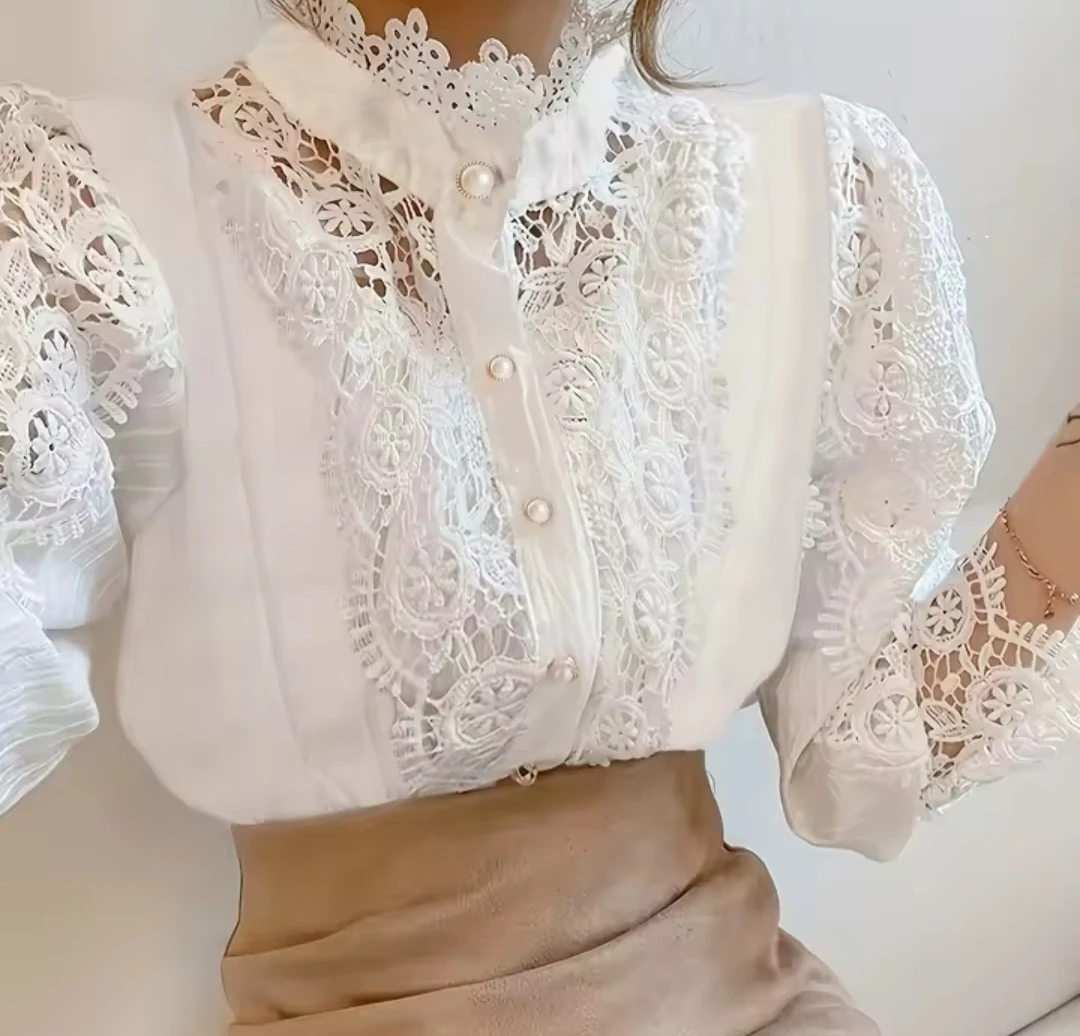 Brand New White Lace Blouse