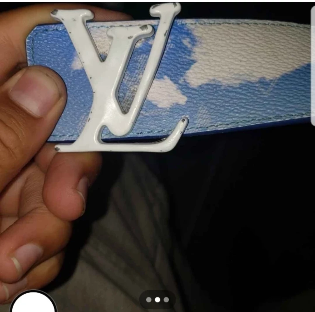 Louis Vuitton Cloud Print Belt Size 90/36 - photo 3