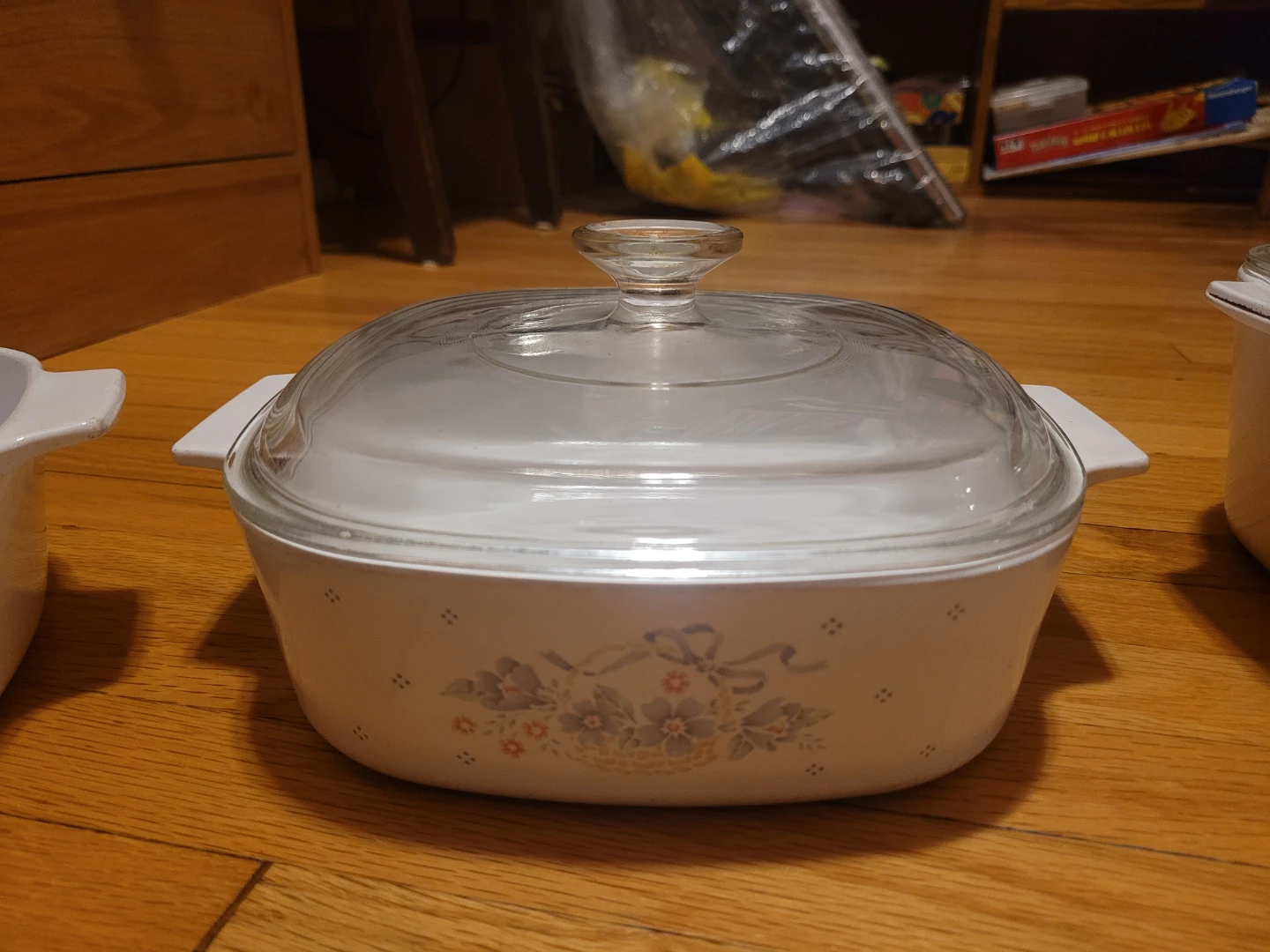 Vintage CorningWare Casserole Dish Set - Floral Pattern - photo 3