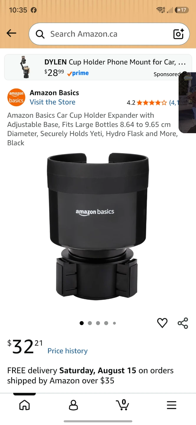 Amazon Basics Car Cup Holder Expander - photo 2