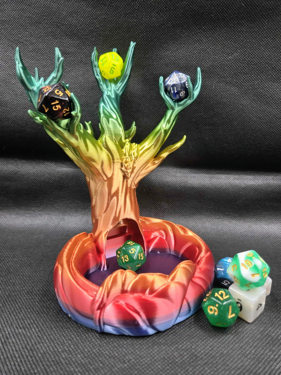 3D Printed Tree Dice Tower with Rolling Tray - photo 5