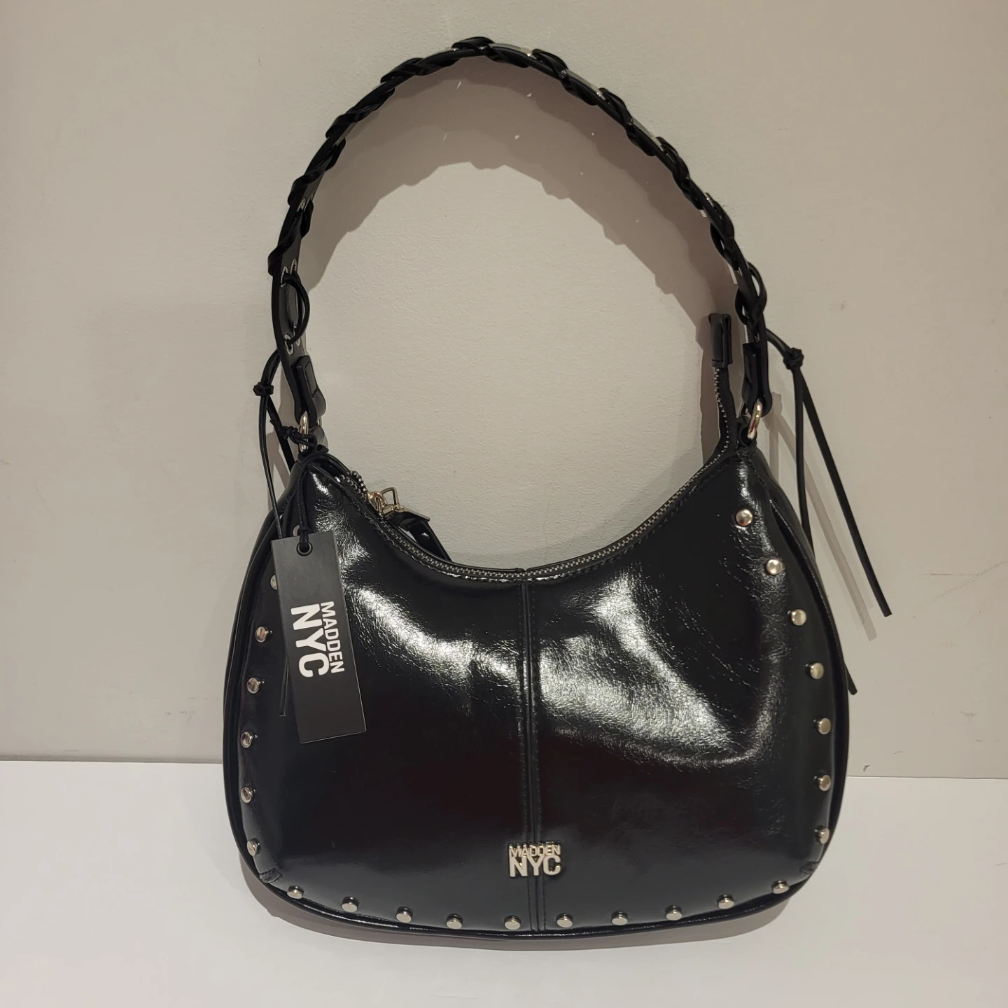 Madden NYC Black Studded Handbag