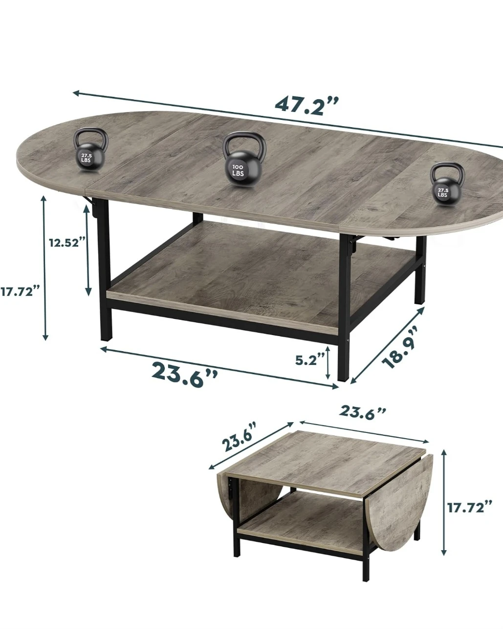 Gray coffee tables