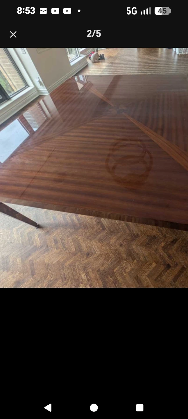 Excelsior Italian Wood Dining Table