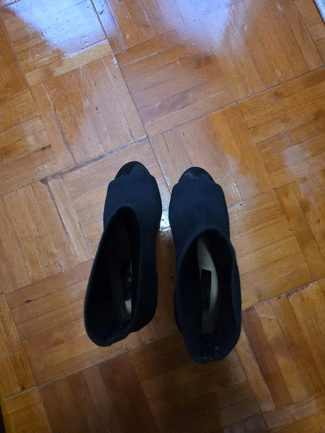 I.N.C. International Concepts Black Peep-Toe Sock Booties - photo 5