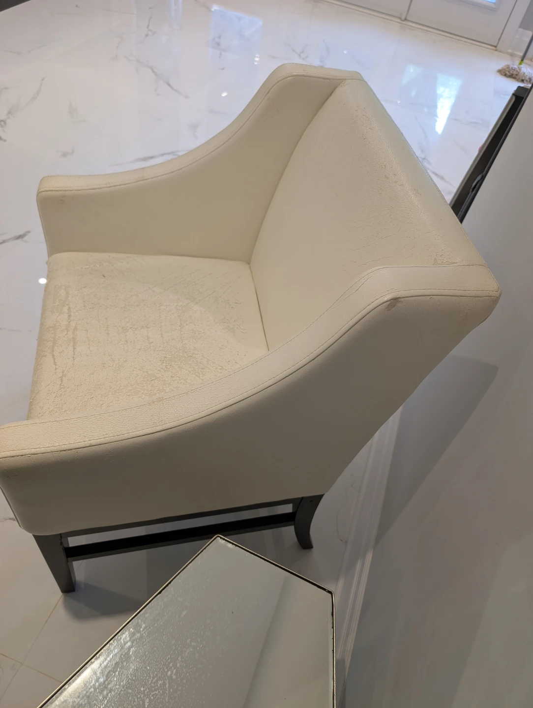 Set of Two Cream Accent Chairs - photo 5
