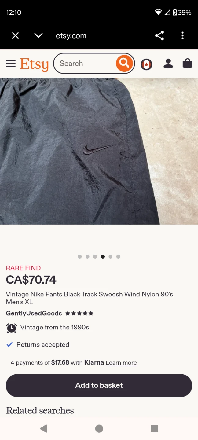 Nike Black Nylon Track Pants vintage from the 90s - photo 4