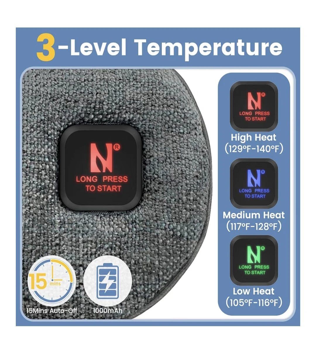 Cordless Heated Eye Mask - photo 3
