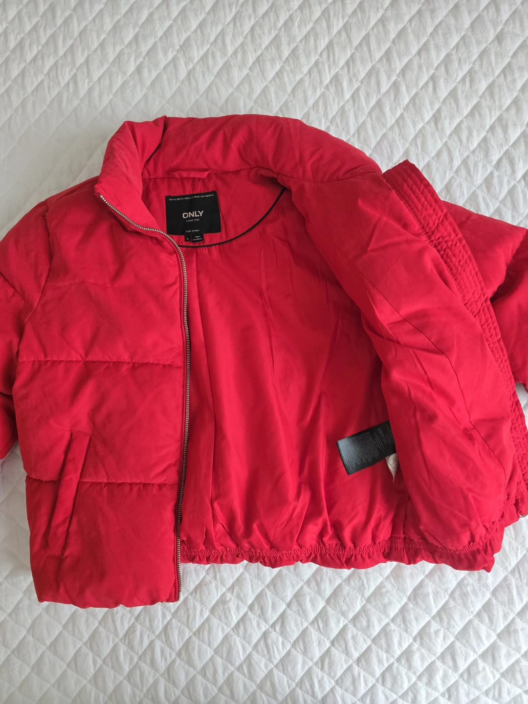 ONLY Red Puffer Jacket Size S - photo 5