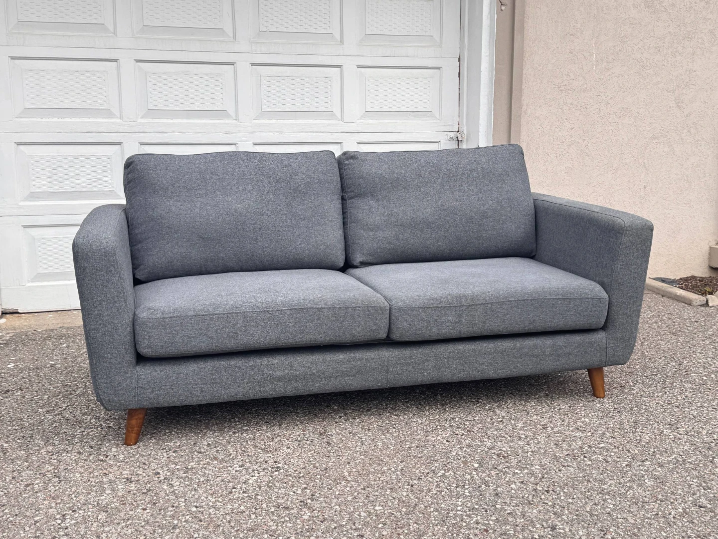 Grey Two-Seater Sofa