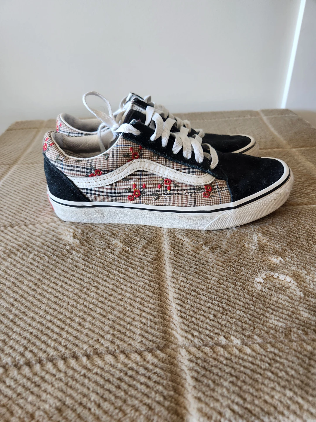 Vans Old Skool Floral Plaid Sneakers - photo 3