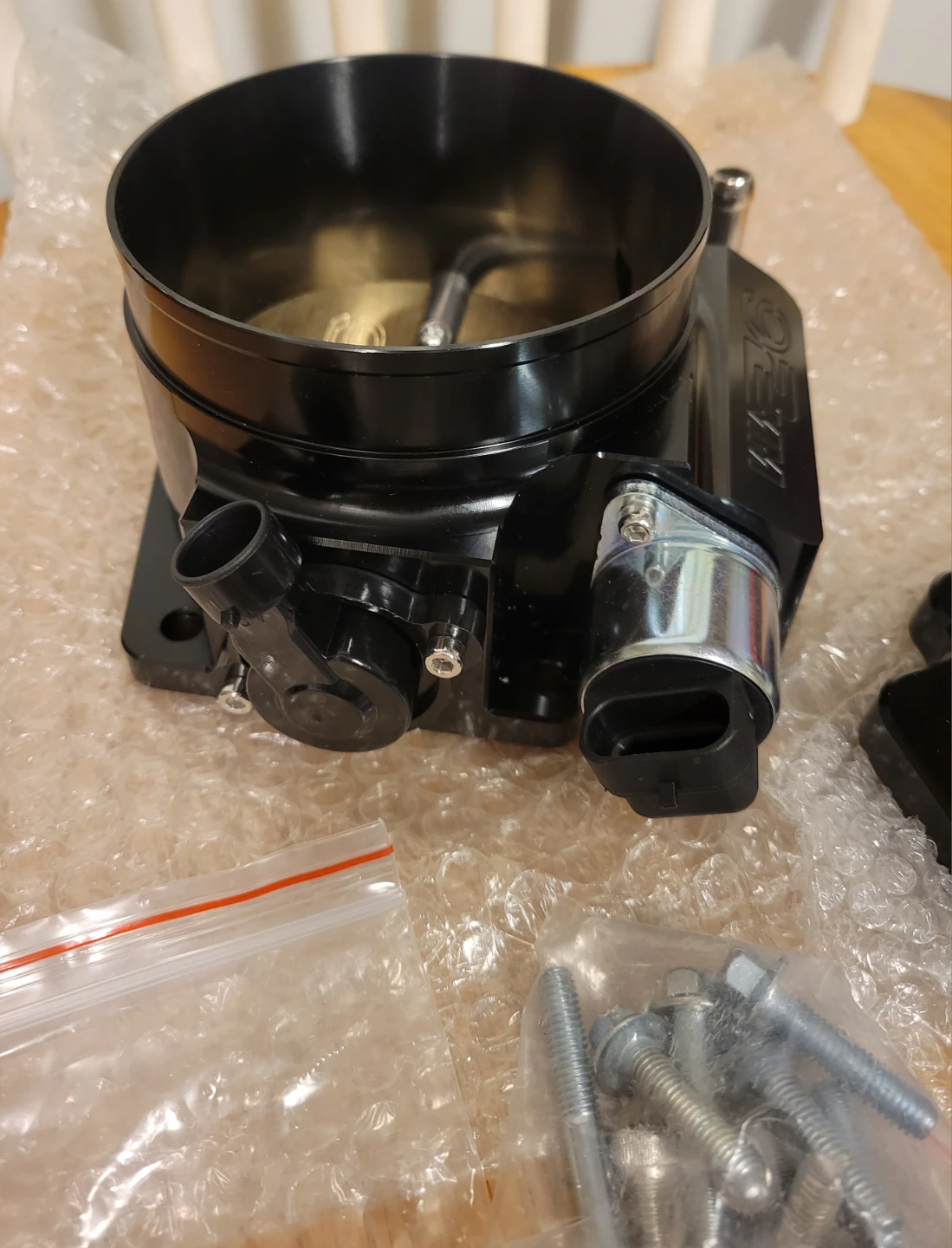 92mm Throttle Body+TPS IAC Adapter Plate Chevy GM Gen III LSX LS - photo 3