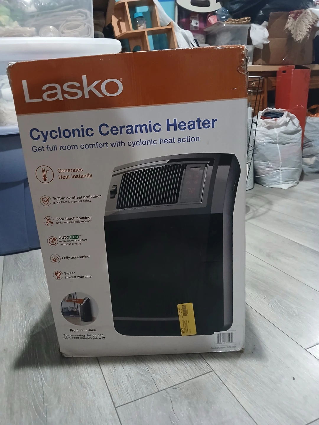Lasko 1500W Cyclonic Ceramic Space Heater - photo 2