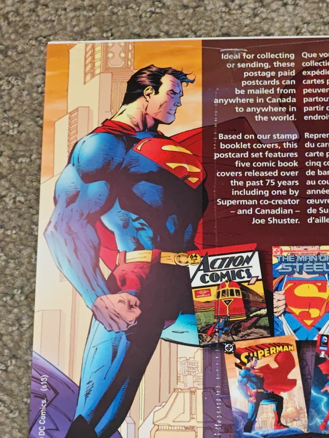 Postcard Set Sealed Superman Comics 75th Anniversary Canada Post - photo 5