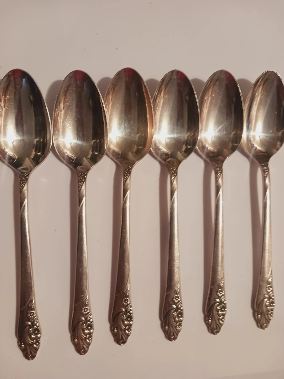 Set of 6 Vintage Oneida Community Silver Demitasse  Spoons - photo 3