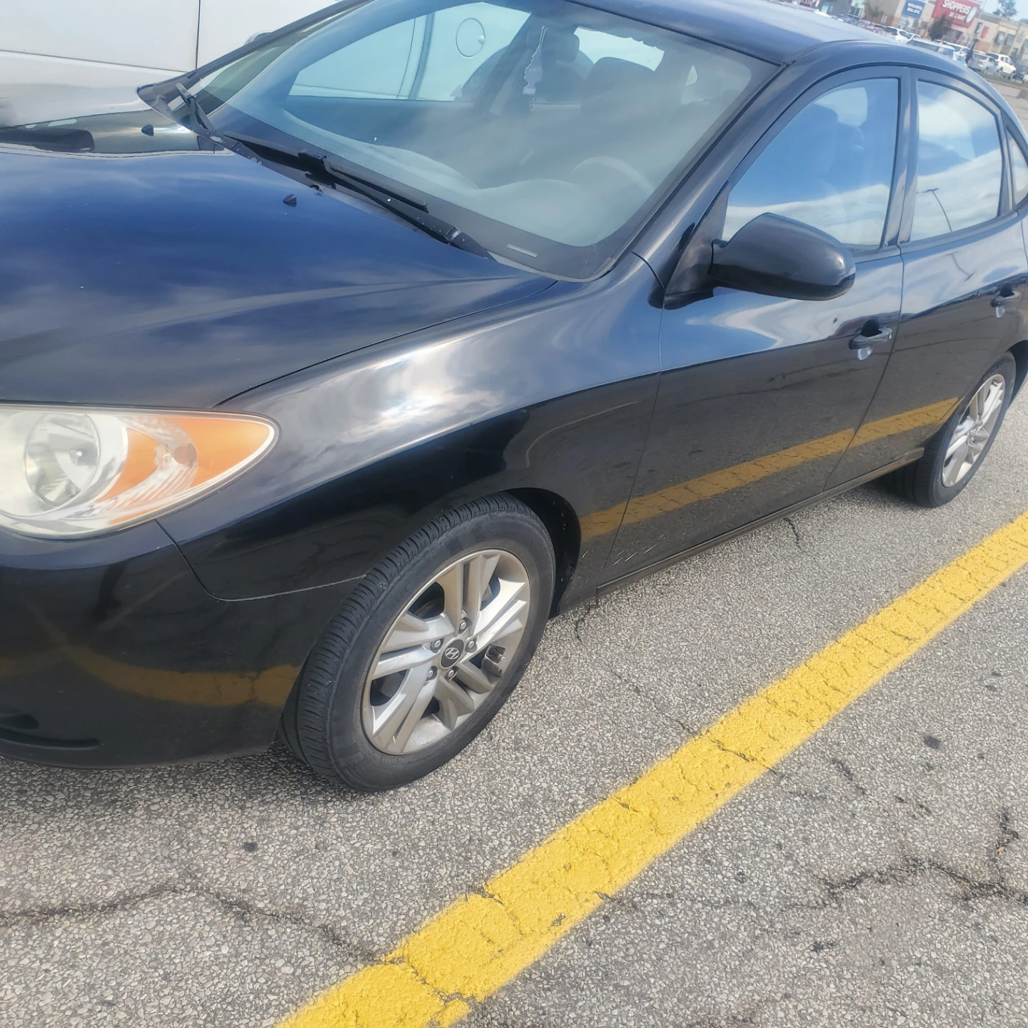 Black Hyundai Elantra